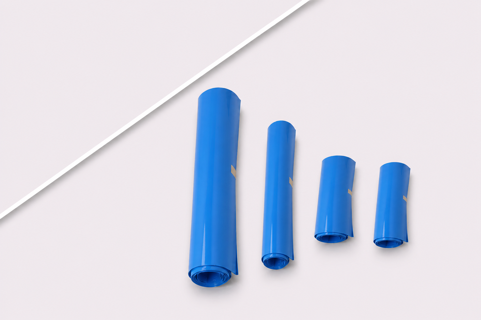 1 Meter PVC Heat Shrink Sleeve 110mm Sky red